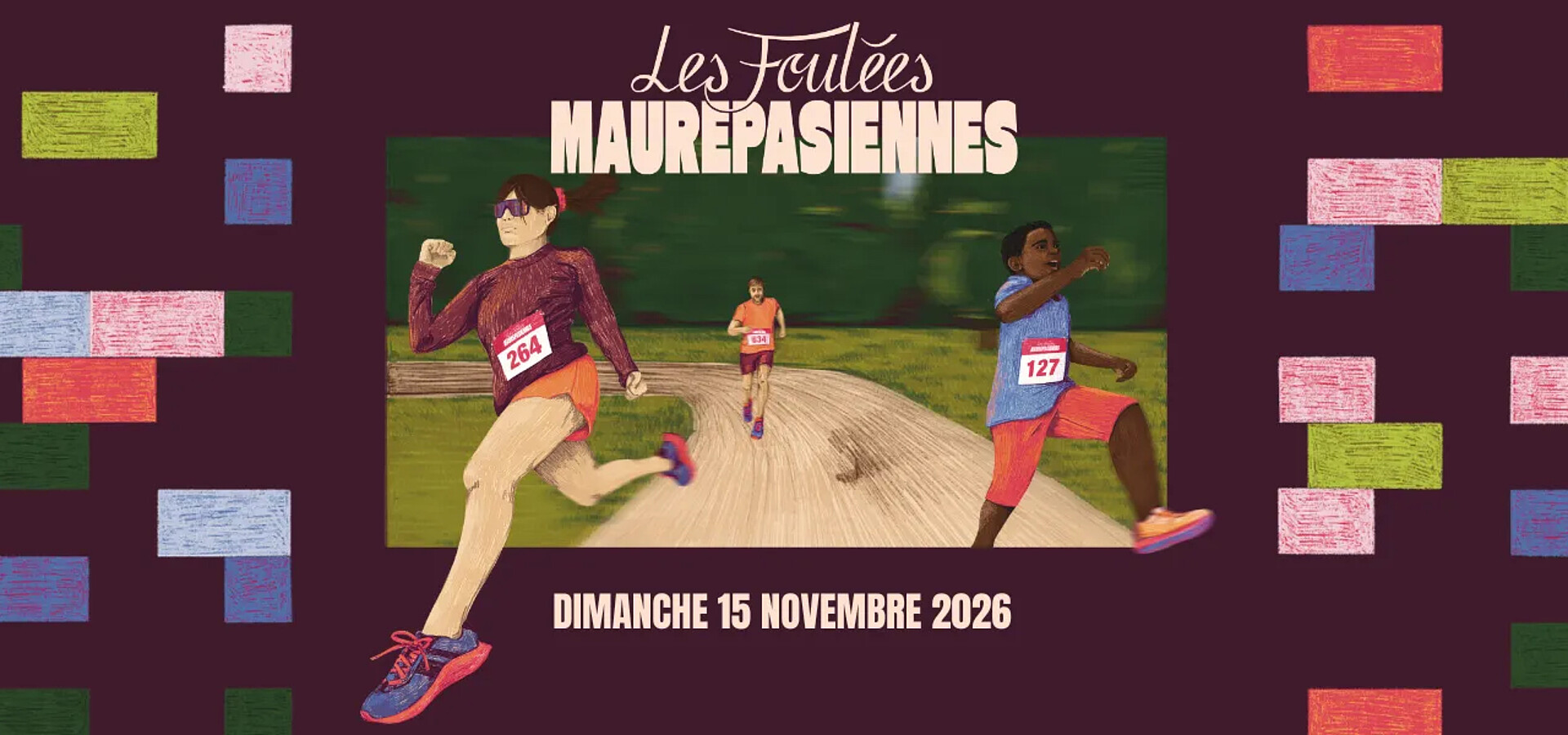 Visuel de la course à pieds "Les foulées Maurepasienne" édition 2026