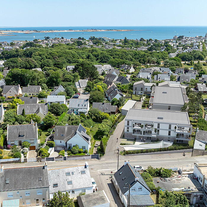 Vue drone du programme Sillage à Larmor-Plage