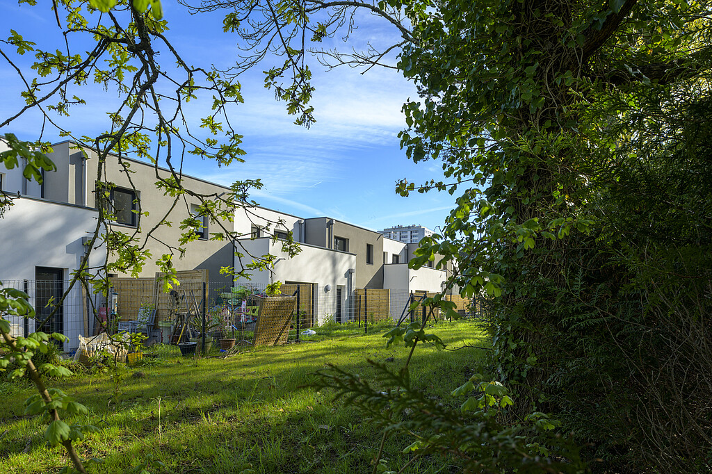 L'environnement arboré du programme "L'Andalouse" à Lorient