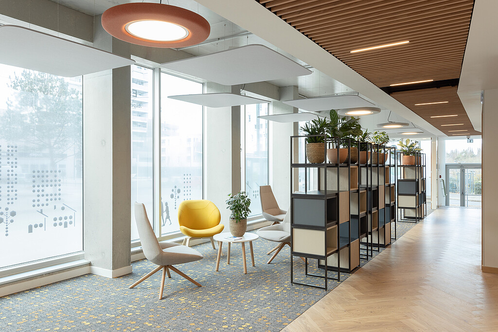 Espace d'accueil du nouveau siège social d'Espacil