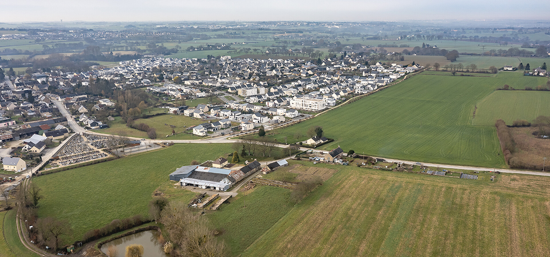 Vue drone de Servon-sur-Vilaine