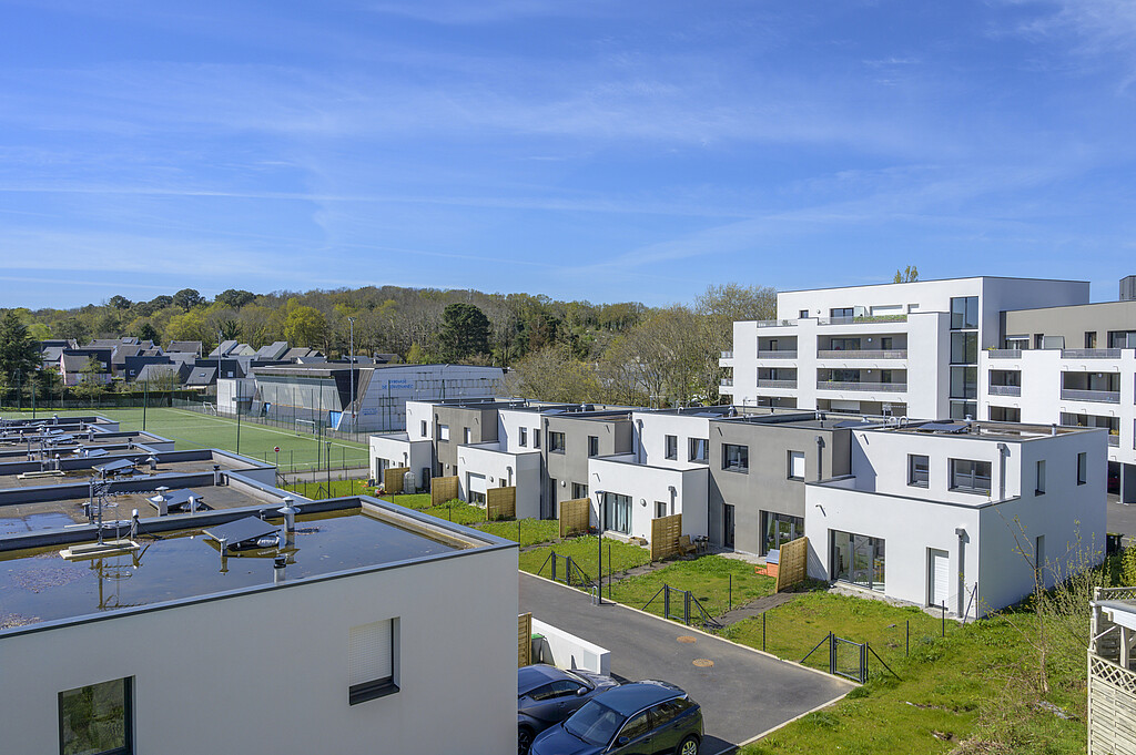 Vue aérienne du programme "L'Andalouse" à Lorient
