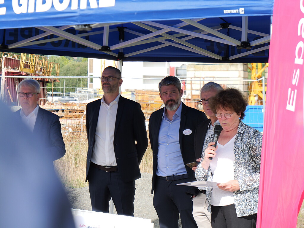Discours lors de la pose de première pierre de la résidence Heol à Betton