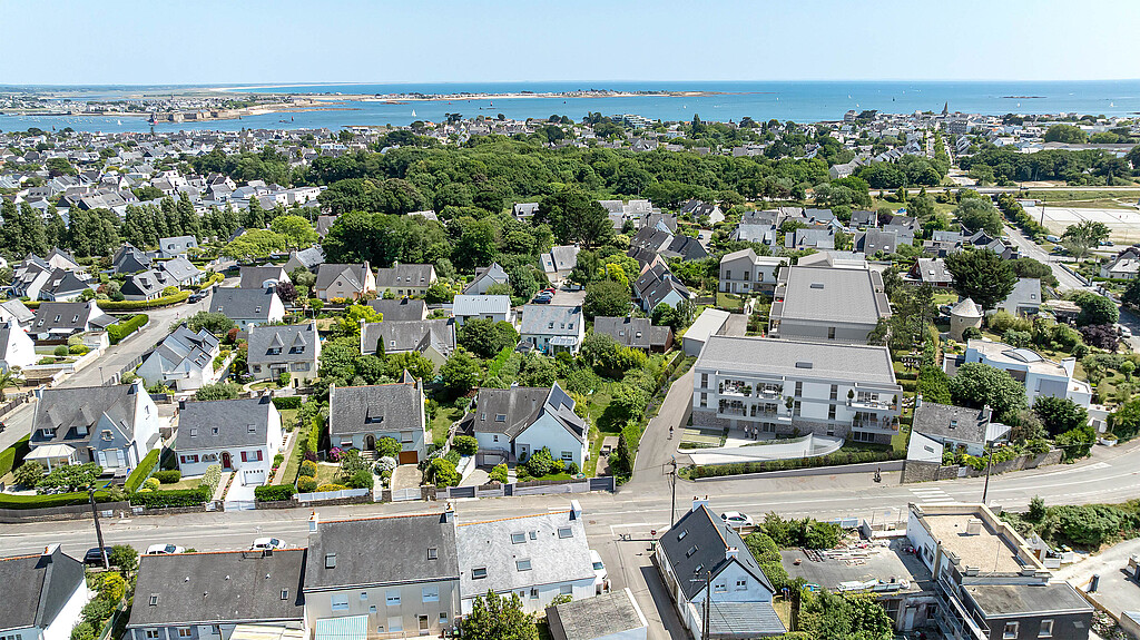 Vue drone du programme Sillage à Larmor-Plage