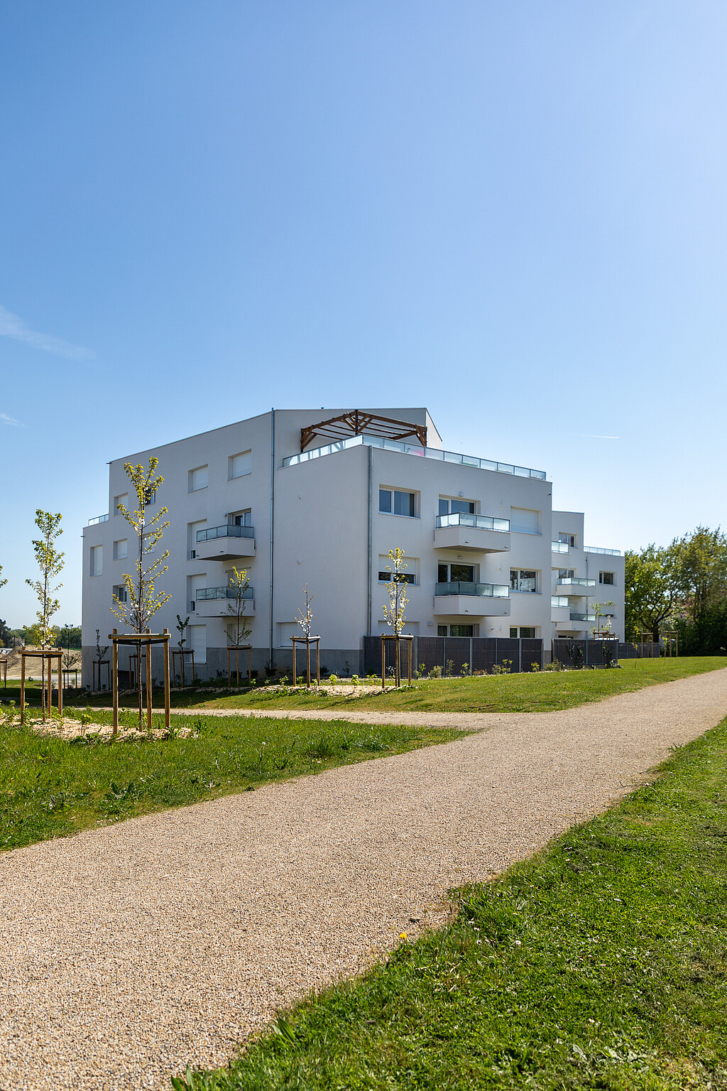 Vue extérieur de la résidence Kaolin à Vezin-le-Coquet