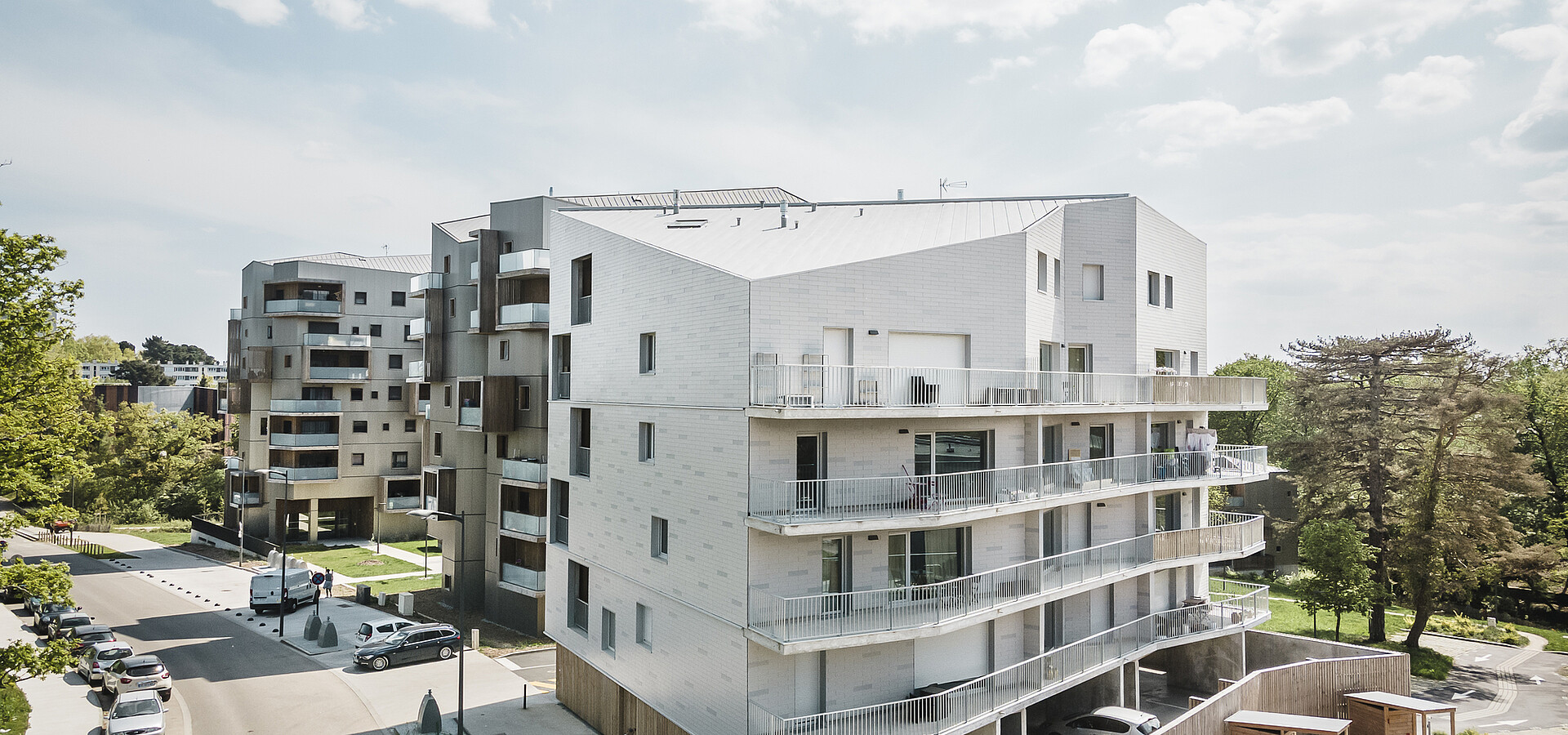 Vue aérienne du programme "Vert Eden" à Saint-Herblain