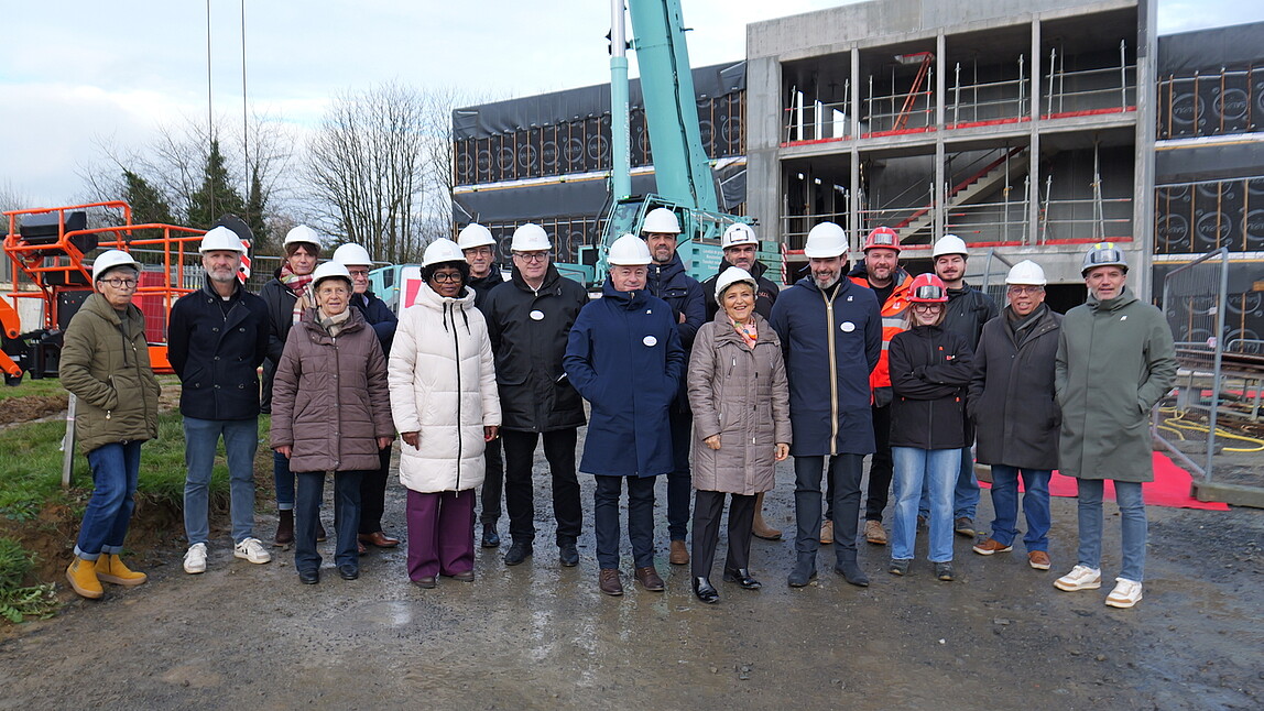 Visite du chantier de la résidence La Pleiade à La Guerche-de-Bretagne