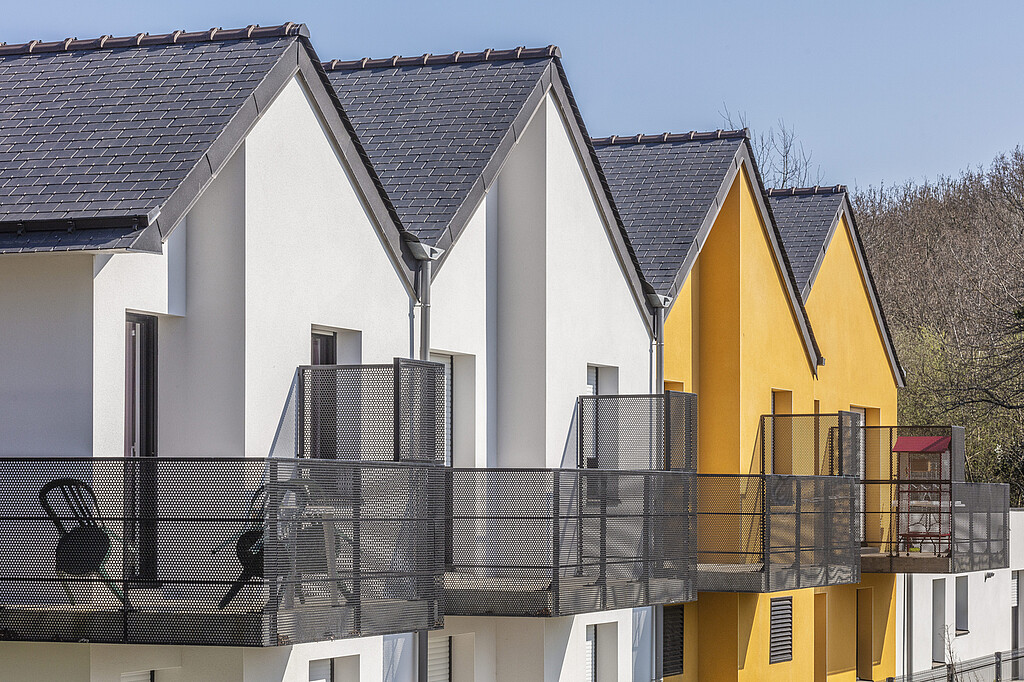Les balcons de la résidence "Quinsoy" à Larmor-Plage
