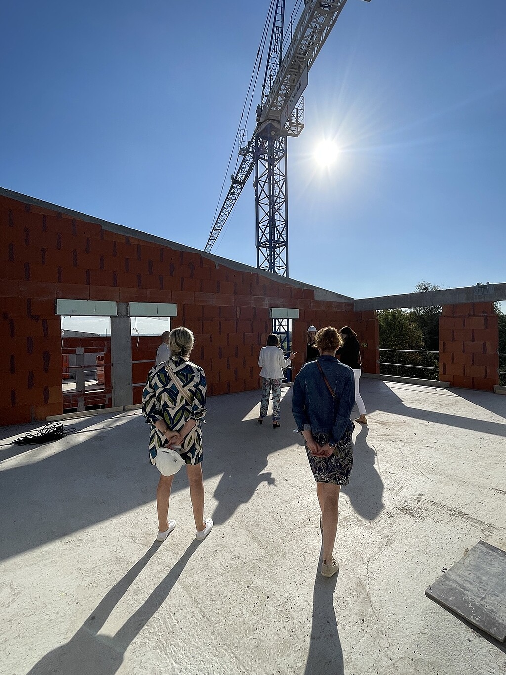 Visite du chantier du programme "Lelia" Noyal-sur-Vilaine