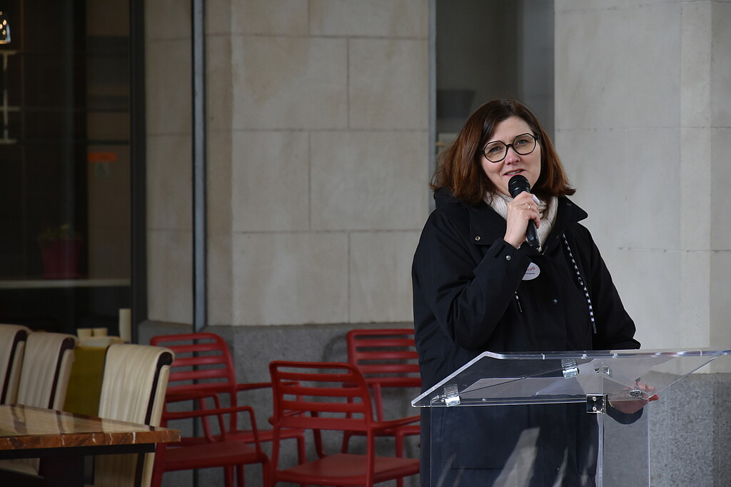 Prise de parole de Julia Lagadec à l'occasion de l'inauguration de la cantine solidaire Chez Simone & Anatole à Rennes