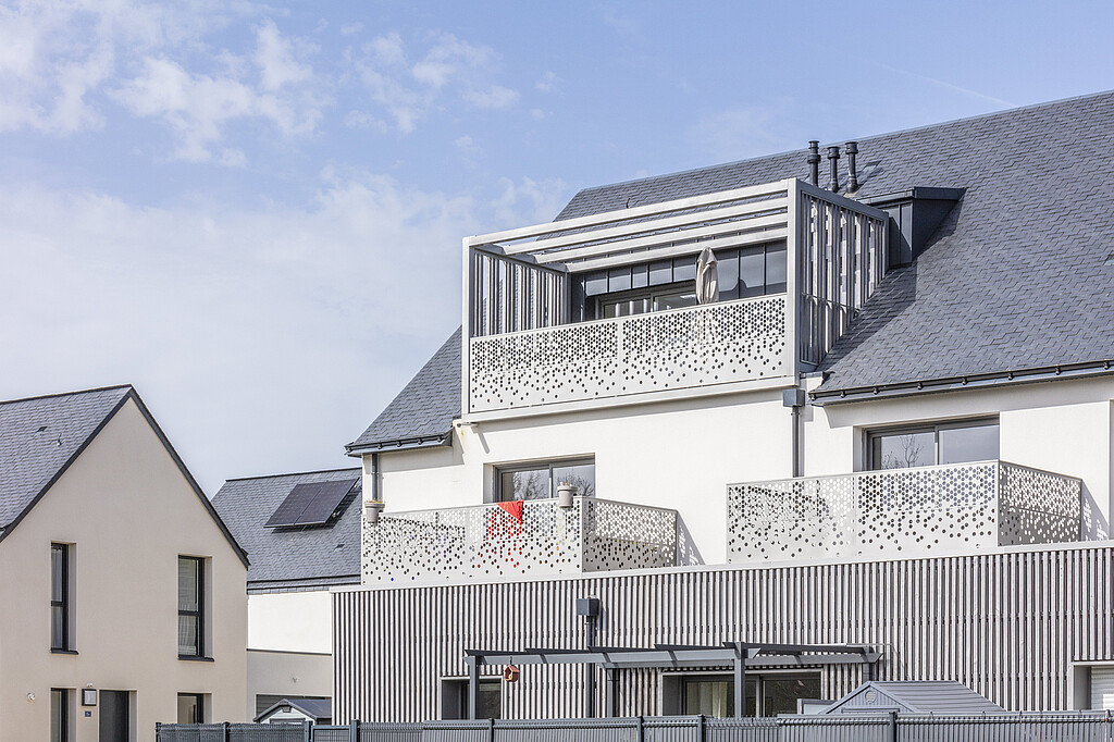 Balcons du programme locatif Lokentaz à Saint-Gildas-de-Rhuys