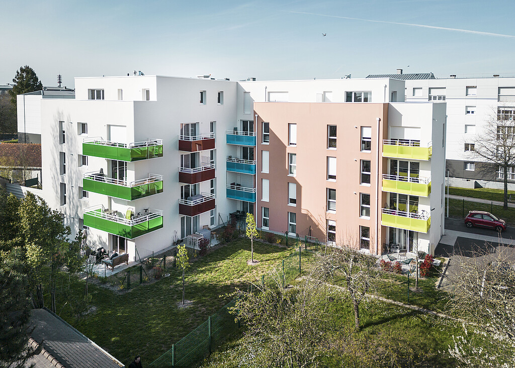 Vue aérienne du programme Colors à Nantes