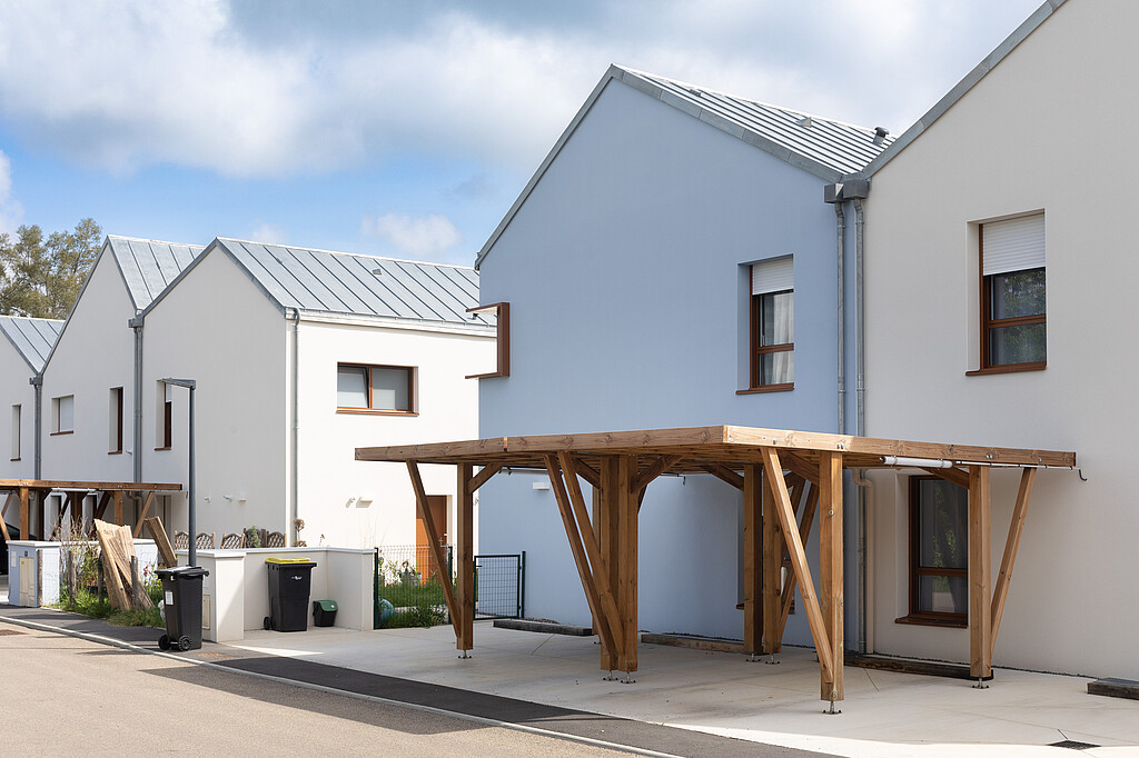 Photo des maisons du programme en BRS Carré d'Art à Bruz