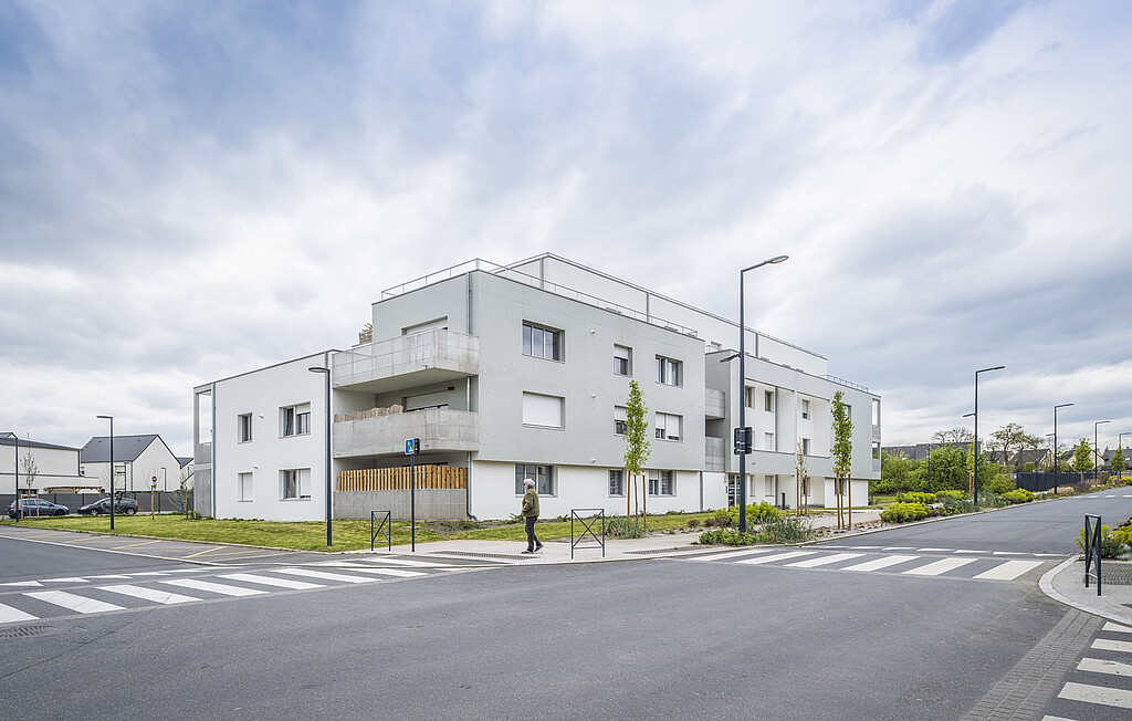 Vue d'ensemble de la résidence locative "Elsa Triolet" à Orgères