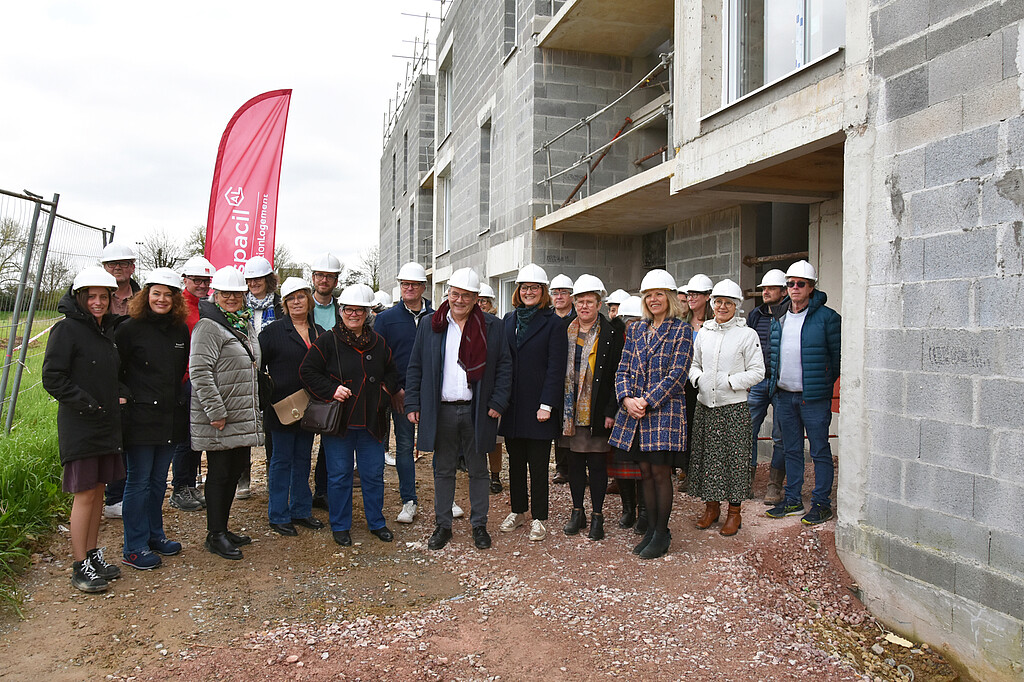 Visite du chantier de la Maison Helena de Bédée