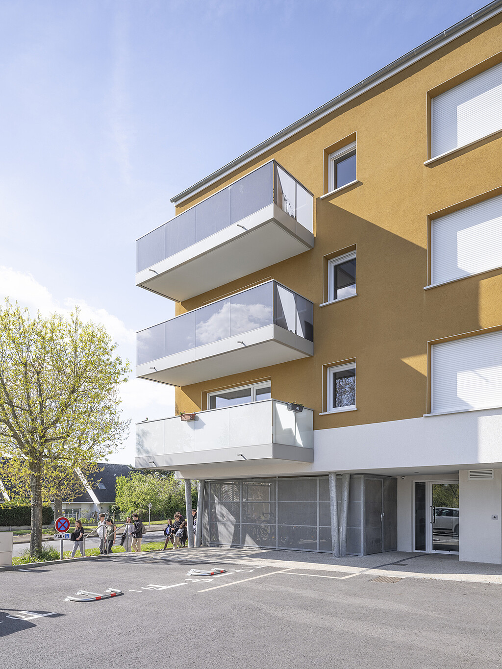 Façade de la résidence locative Henri Saintin à Montfort-sur-Meu