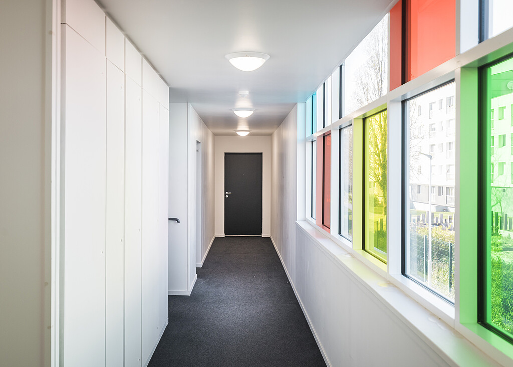 Couloir du programme Colors à Nantes