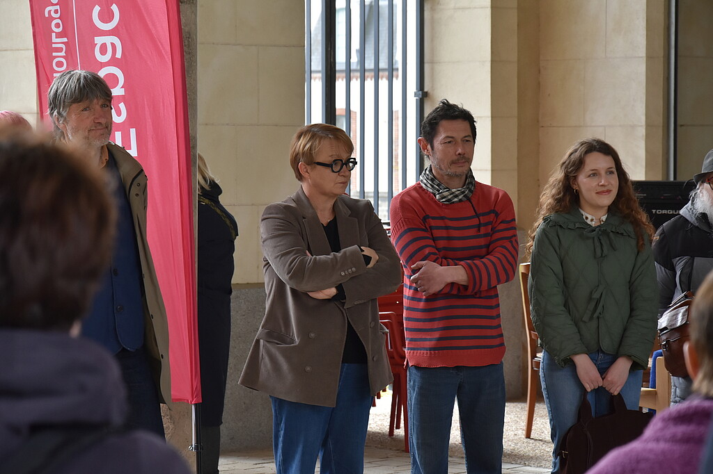 Nathalie Appéré à l'inauguration de la cantine solidaire Chez Simone & Anatole à Rennes