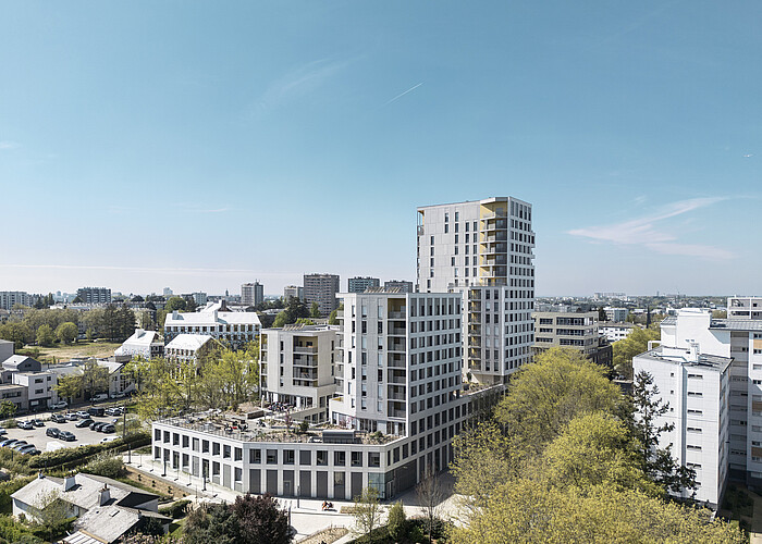 Vue drone du programme Odacité à Rennes