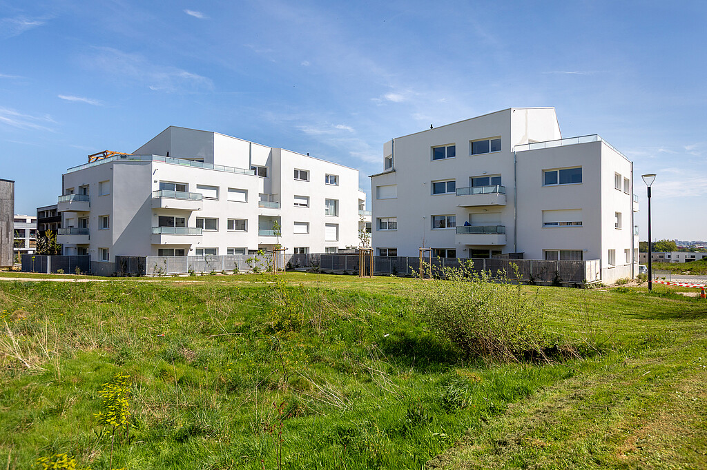 Vue extérieur de la résidence Kaolin à Vezin-le-Coquet en Ille-et-Vilaine