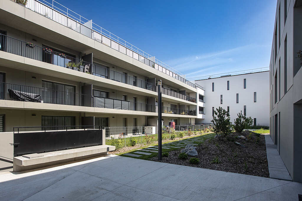 Façade du programme en accession "Garden Square" à Vitré en Ille-et-Vilaine