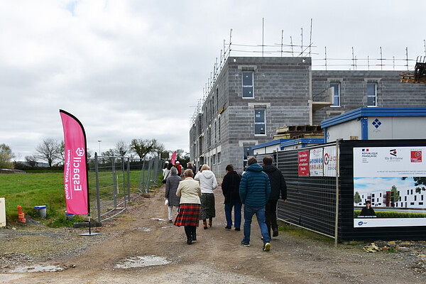 Visite du chantier de la Maison Helena de Bédée