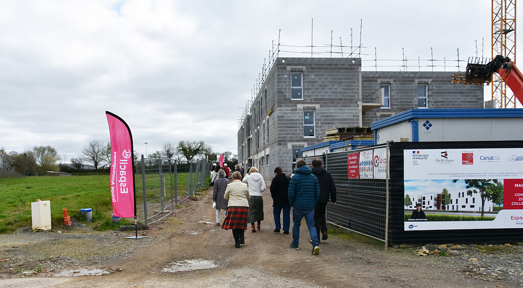 Visite du chantier de la Maison Helena de Bédée
