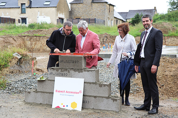 Photo actualité Nouvoitou : Espacil lance la construction de quatre "Maison + Jardin" au cœur de la ZAC de la Lande