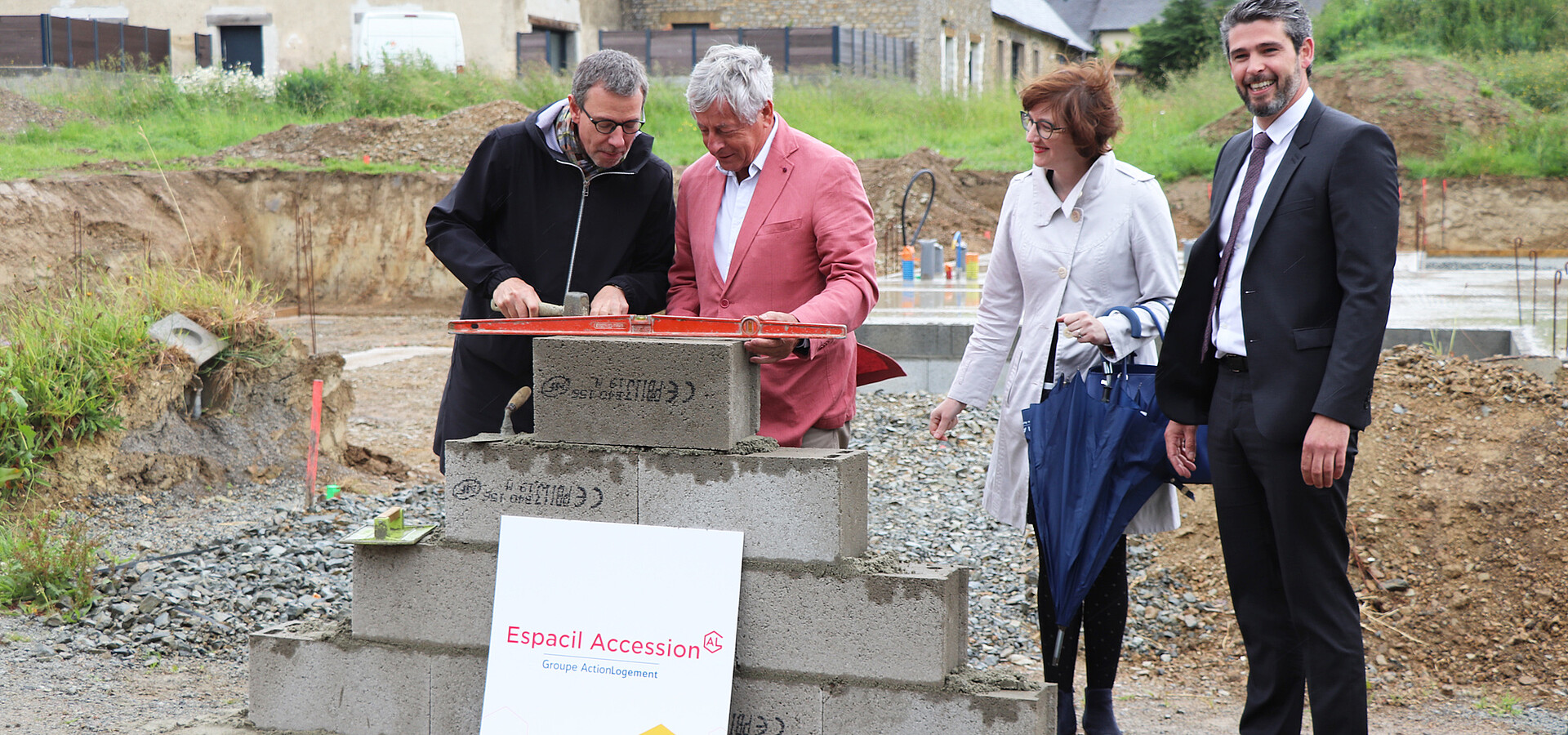 Photo actualité Nouvoitou : Espacil lance la construction de quatre "Maison + Jardin" au cœur de la ZAC de la Lande
