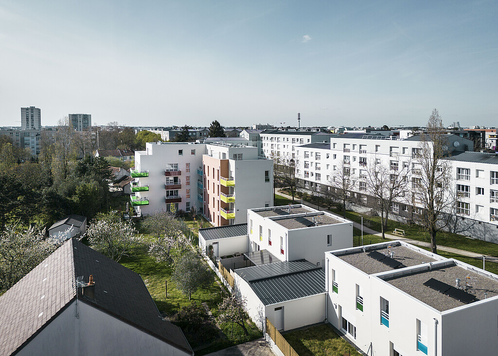 Vue drone du programme Colors à Nantes