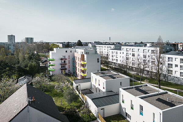 Vue drone du programme Colors à Nantes