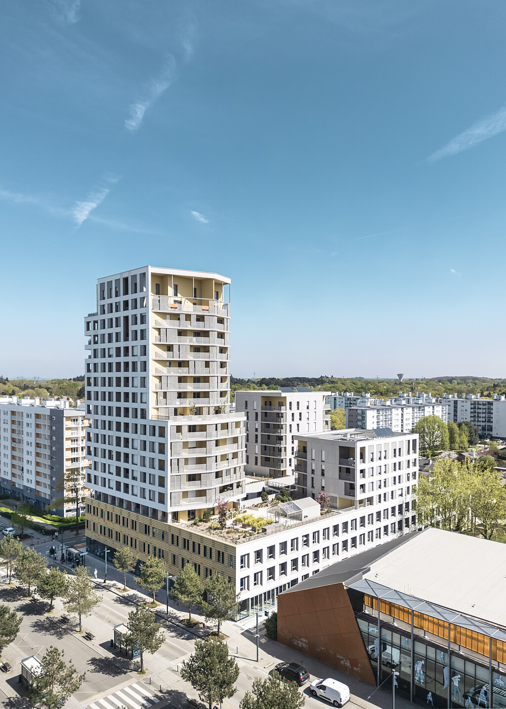 Vue drone du programme Odacité à Rennes