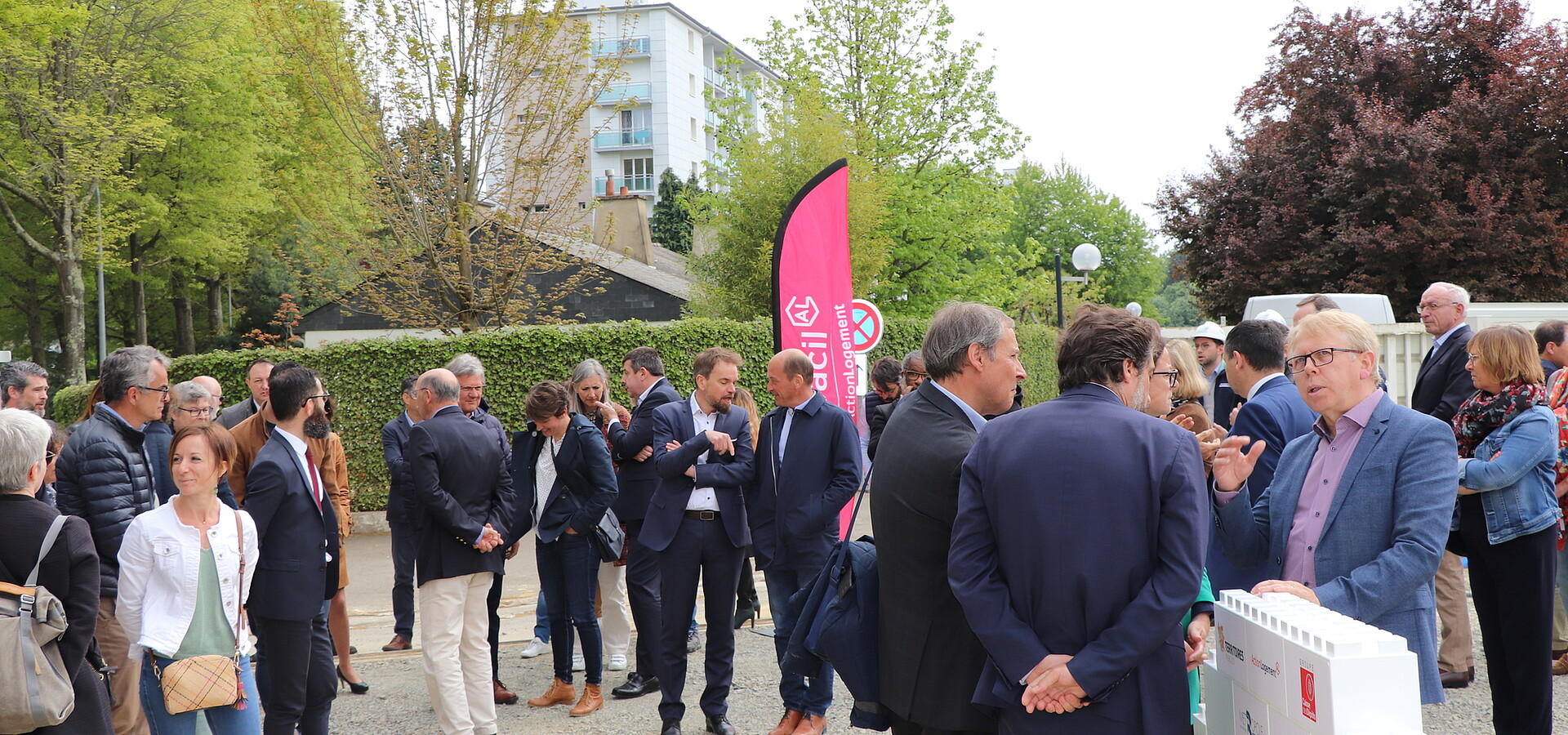 Pose de la première pierre d'Odacité à Rennes