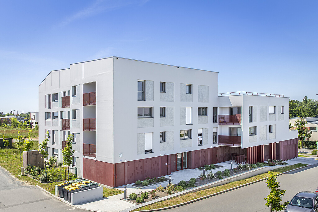Vue aérienne de la résidence Franconie à Pacé en Ille-et-Vilaine