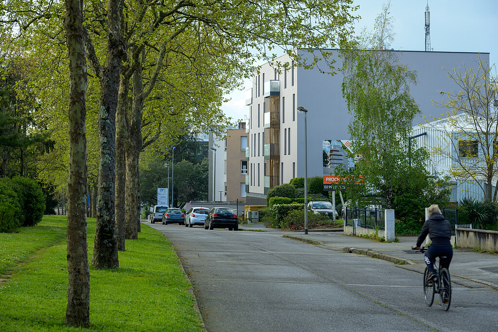 Vue de la rue du programme "Le Melen" à Vannes