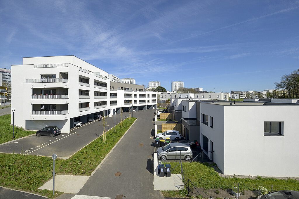 Vue aérienne du programme "L'Andalouse" à Lorient