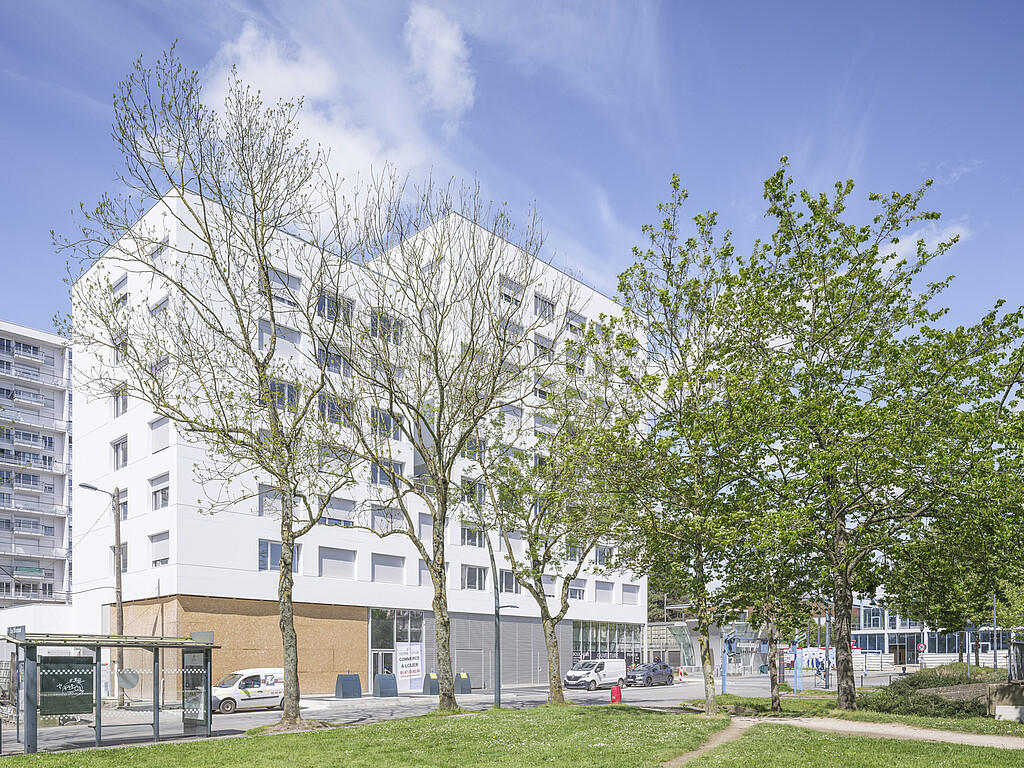 Vue d'ensemble de la résidence pour jeunes actifs et étudiants "Rose Dieng" à Rennes
