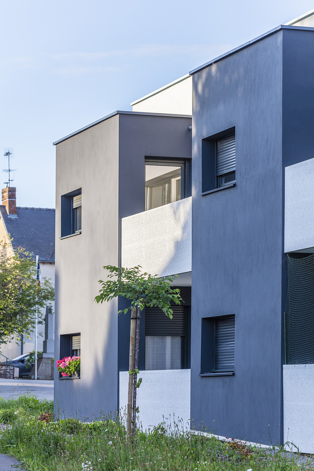 Façade de la résidence Le Clos Paisible à Le Verger en Ille-et-Vilaine