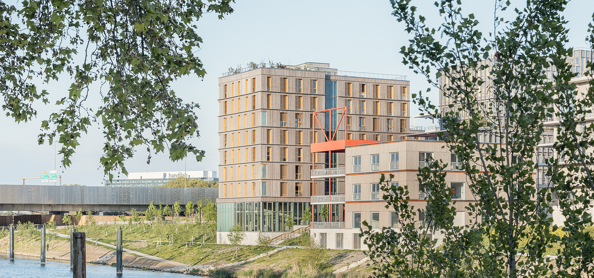Vue de la résidence pour étudiants Mahsa Amini à L'Île-Saint-Denis
