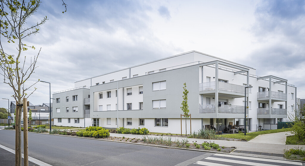 Vue d'ensemble de la résidence locative "Elsa Triolet" à Orgères