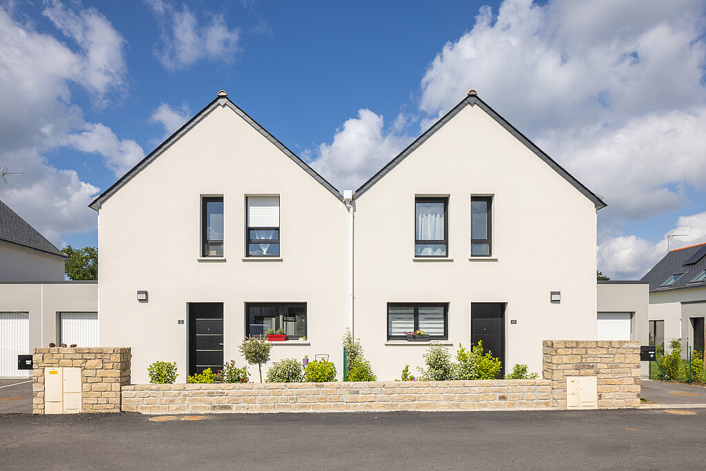Deux maisons du programme Les Villas de Poulpry à Bénodet
