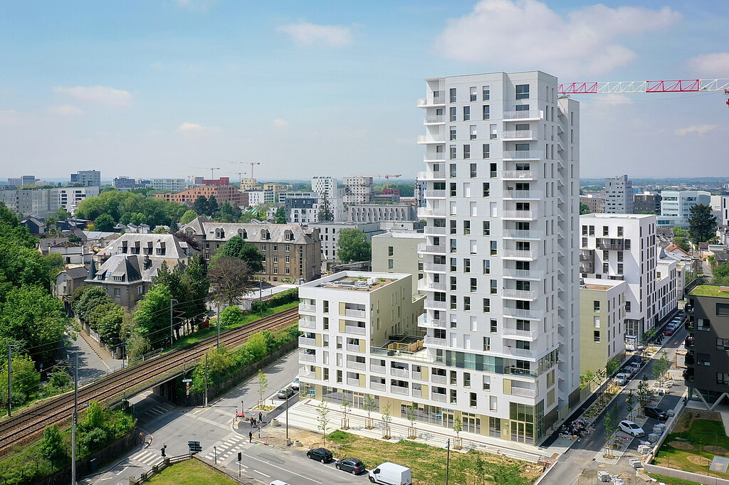 Vue aérienne du programme Dremmwel à Rennes