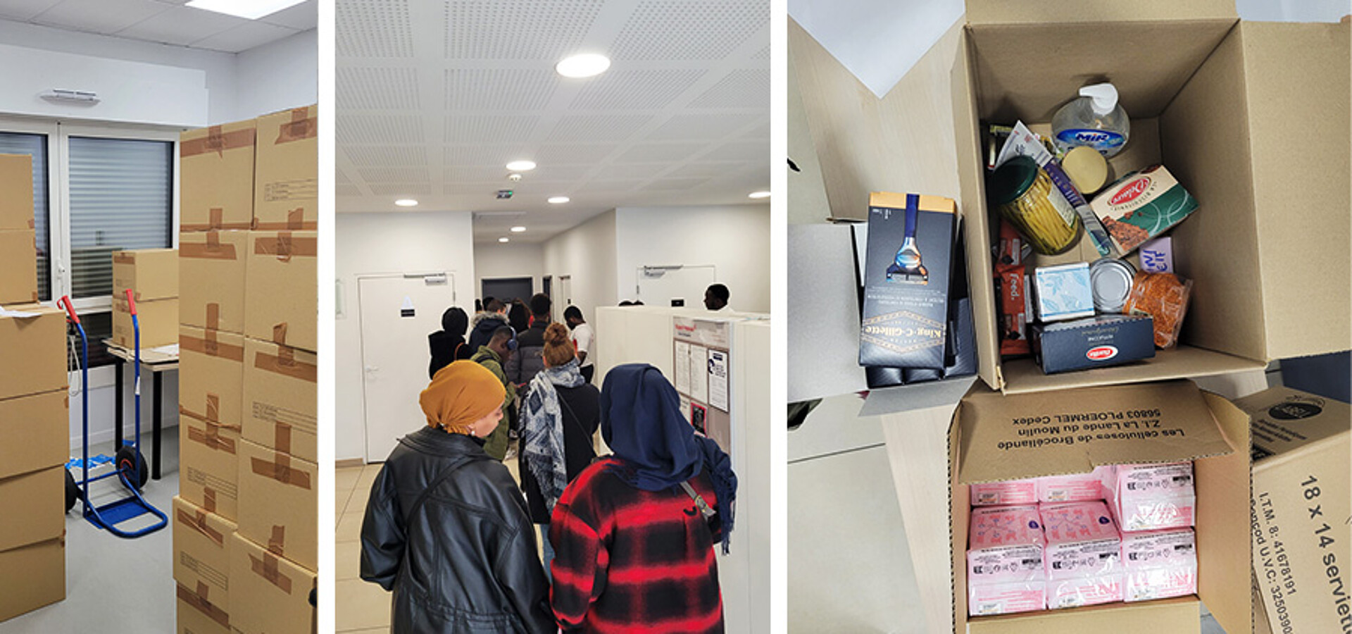 Photo actualité &Icirc;le-de-France : l&rsquo;aide alimentaire se poursuit aupr&egrave;s des jeunes locataires